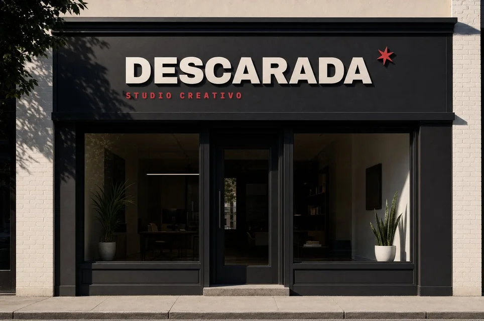 Fachada del studio Descarada